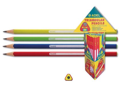 Adel μολύβι "Τρίγωνο" κοκτέηλ 4 χρωμάτων