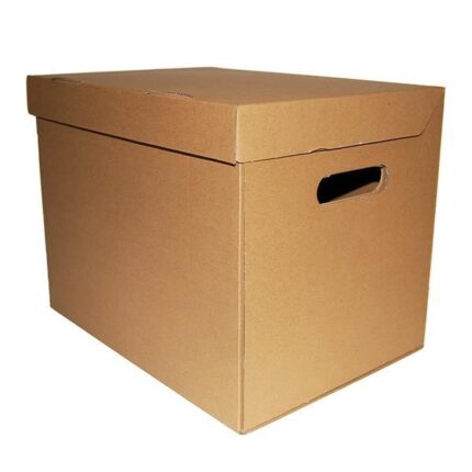Next κουτί κραφτ με αναδιπλούμενο καπάκι Υ26x34x27εκ