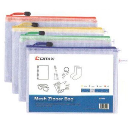 Comix τσαντάκι PVC διάφανο με φερμουάρ Α5 Υ23